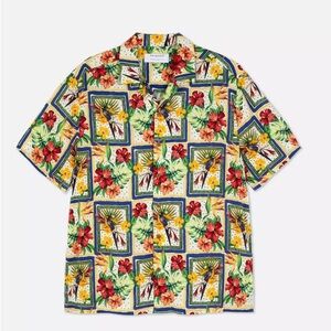 Primark - Floral bottom down shirt